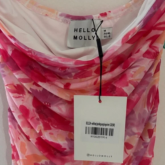 Hello Molly Pink and Red Floral Dress - Picture 3 of 7